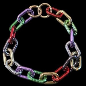Multicolor Link Bag Chain